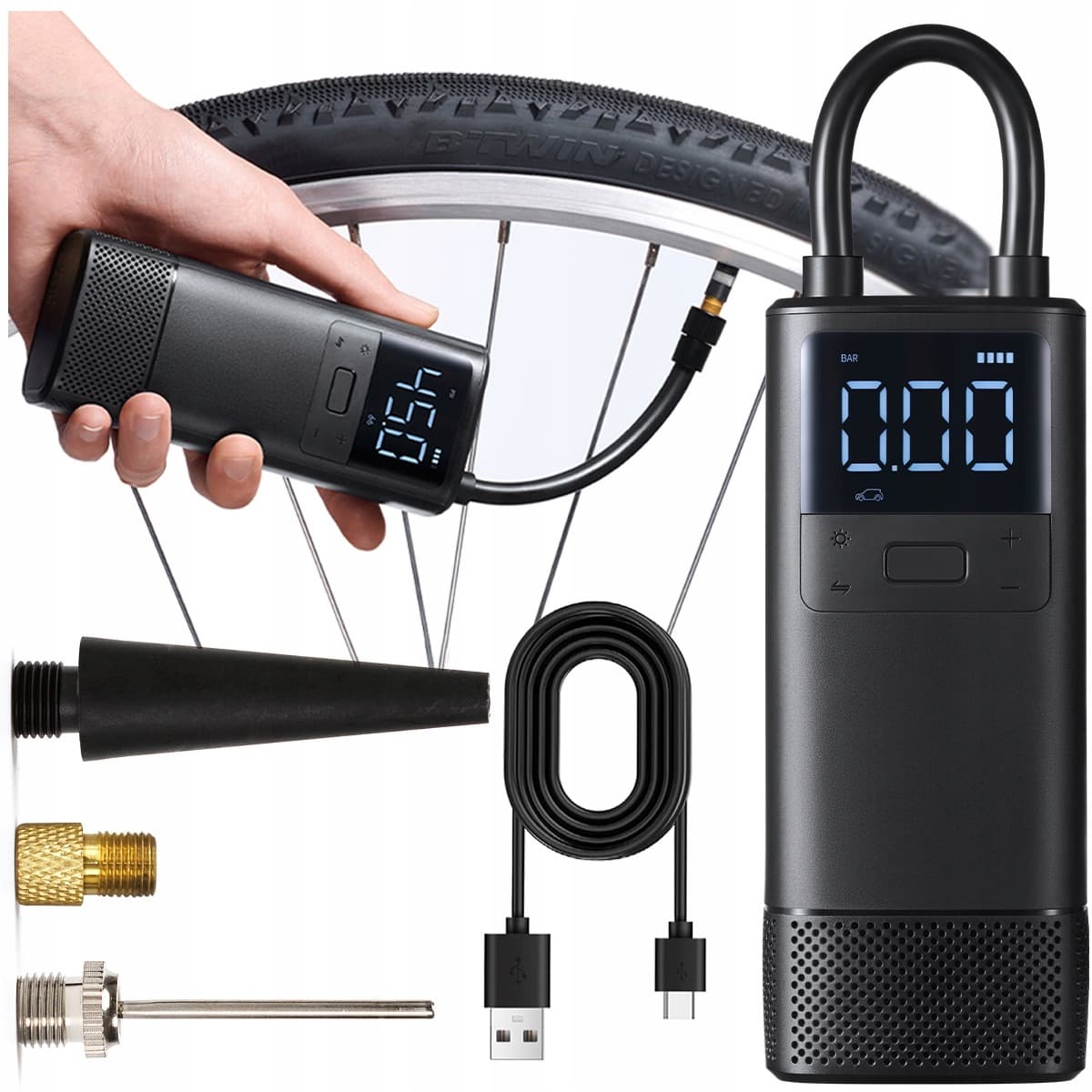 Elektryczna pompka rowerowa PP2508B