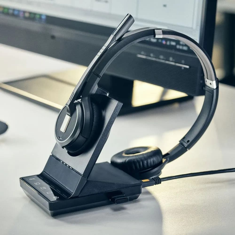 EPOS IMPACT SDW 5065 - EU/UK/AUS Bezprzewodowy zestaw słuchawkowy nagłowny do biura/call center, czarny