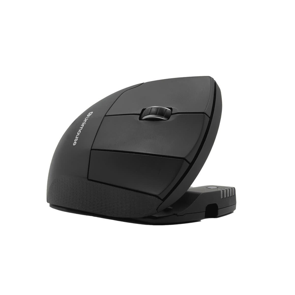 Ergonomiczna mysz pionowa Contour Design Unimouse, prawa ręka, bezprzewodowa, RF Wireless + Bluetooth + USB-A, 4000 DPI, czarna