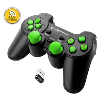 Esperanza Gamepad Bezprzewodowy Gladiator EGG108G PC PS3 Czarny