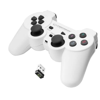 Esperanza Gamepad Bezprzewodowy Gladiator EGG108W PC PS3 Biały