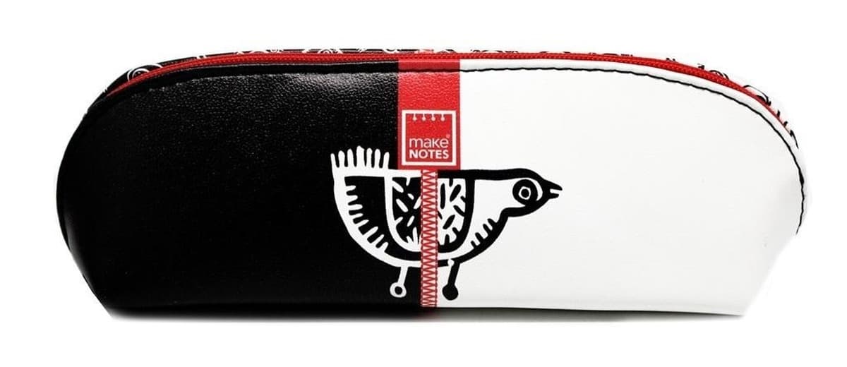 Etui na okulary na zamek z motywem kur