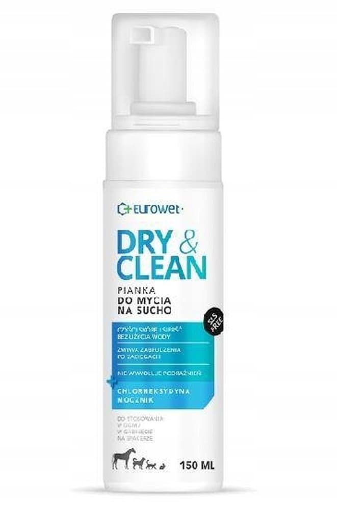 Eurowet Dry&Clean Pianka do mycia na sucho dla psa i kota 150ml