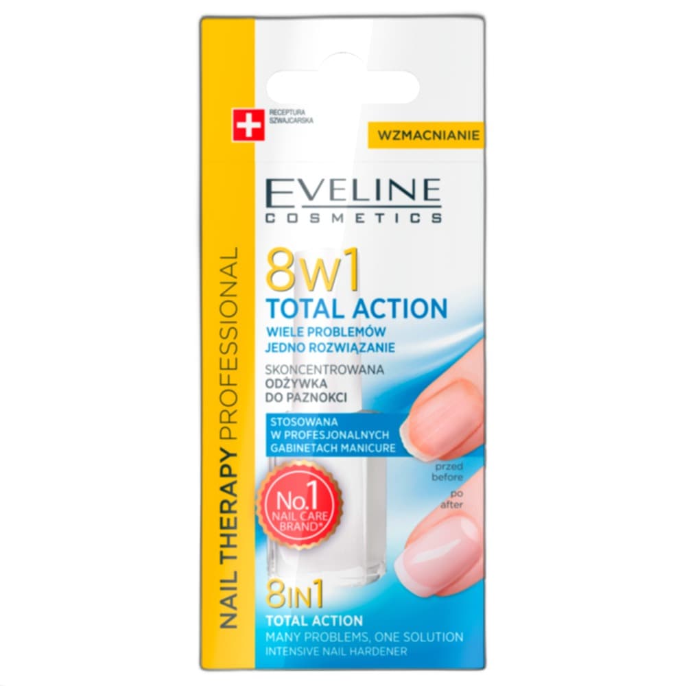 Eveline Cosmetics Odżywka do paznokci Total Action 8w1