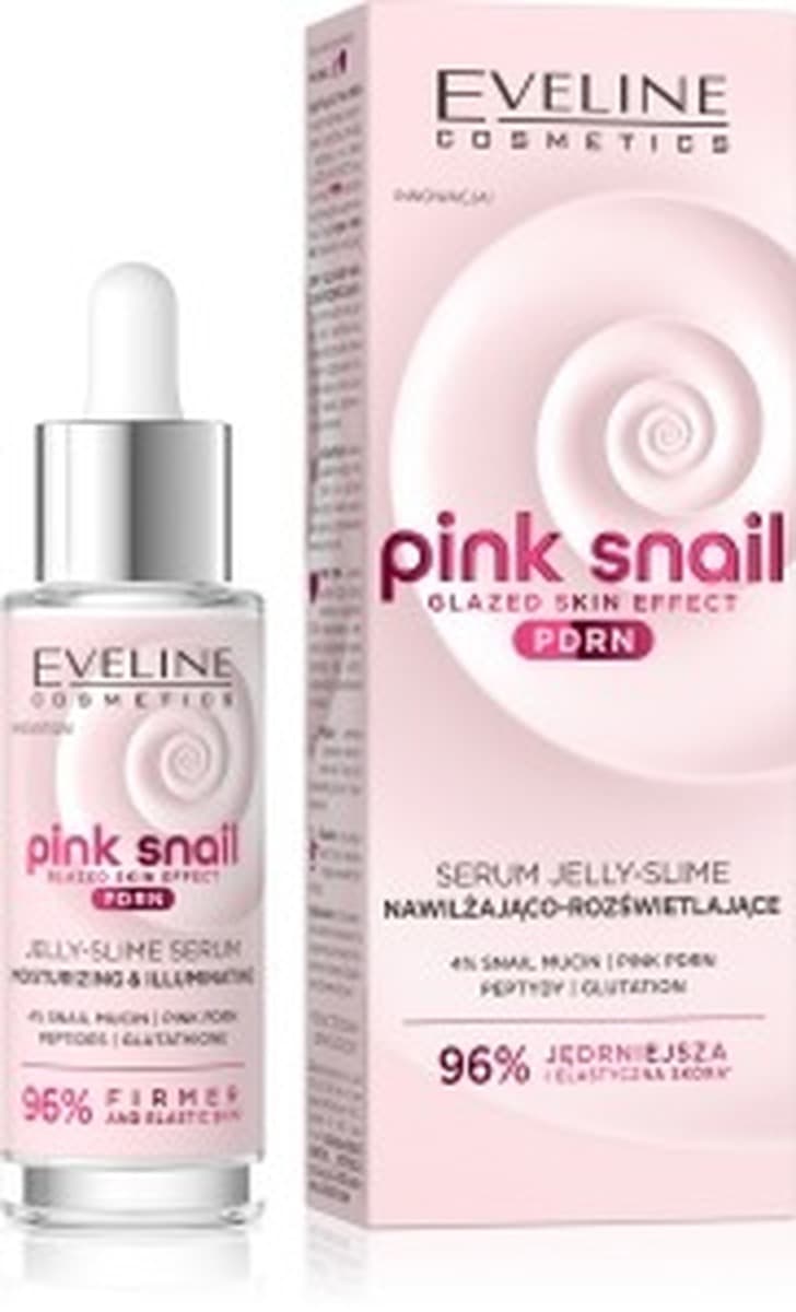 Eveline Pink Snail Serum do twarzy nawilżająco-rozświetlające 30 ml