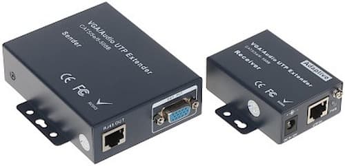 Przedłużacz VGA i Audio przez UTP Delta Multimedia