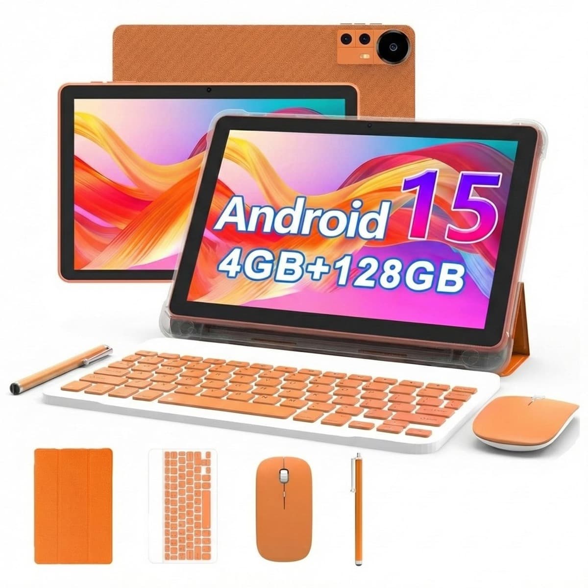 Extralink Tablet CP31 4GB RAM + 128GB Pomarańczowy z Klawiaturą, Mysz i Rysikiem