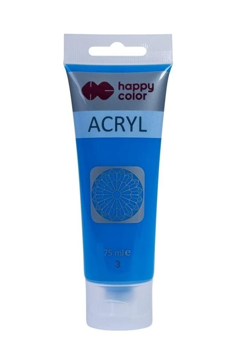 Farba akrylowa Happy Color niebieska 75ml do drewna i tkanin