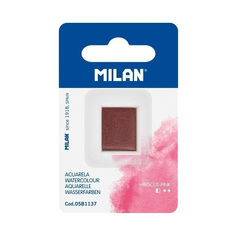 Farba akwarelowa w kostce róż hibiskusa Milan