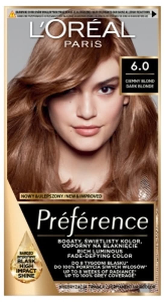 Farba do włosów L'Oréal Paris Preference 6.0 Ciemny Blond