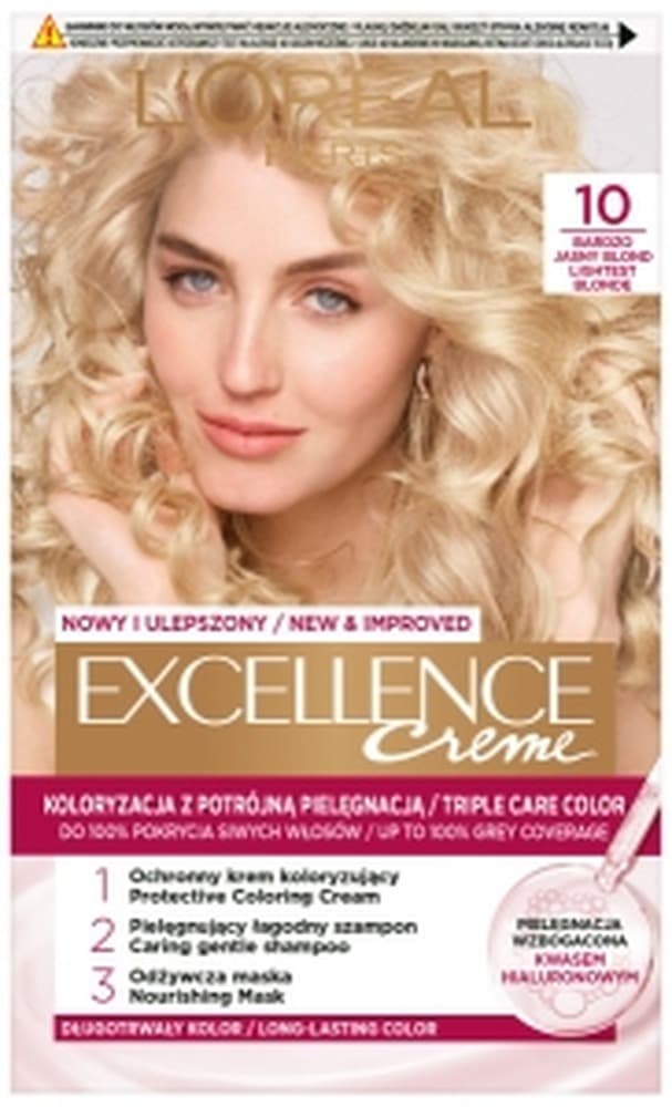 Farba do włosów Excellence Cool Creme 10 B jasny, naturalny blond