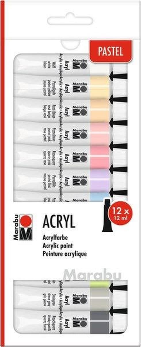 Farby akrylowe GRAND 6 kolorów