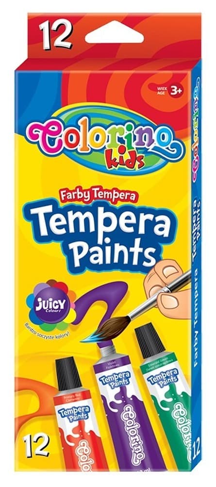Farby tempera Colorino Kids 12 kolorów po 12 ml