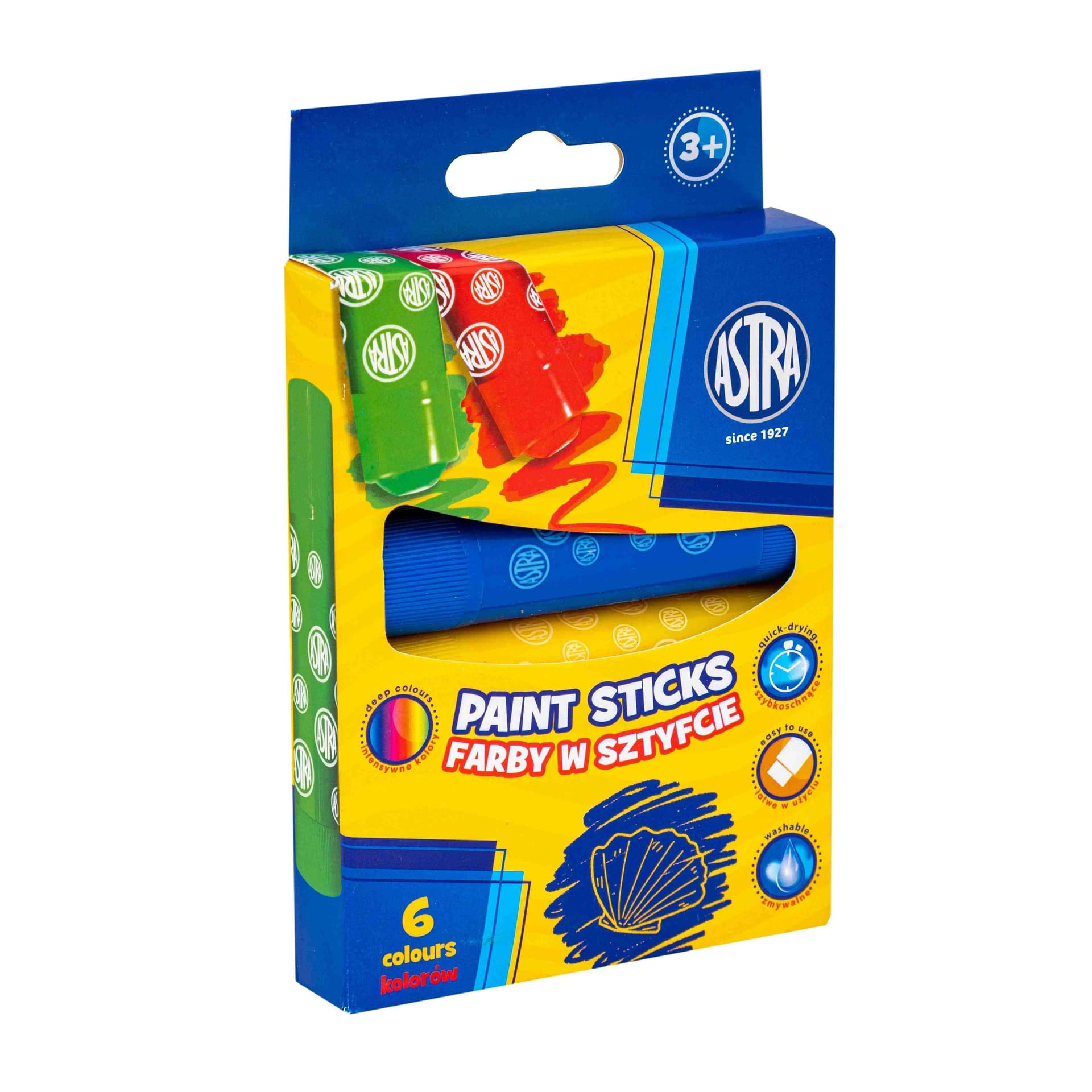 Astra Farby w sztyfcie okrągłe Jumbo 4 kolory