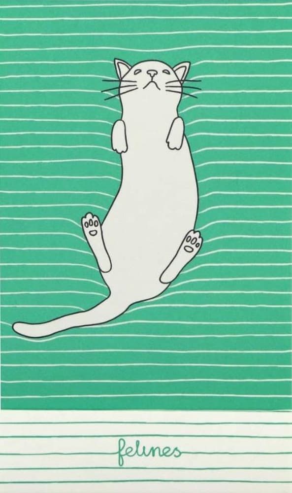 Feline Fine Notes kieszonkowy Kobaltowa zieleń 33 kartki