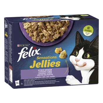 FELIX Sensations karma dla kota - indyk, makrela, jagnięcina - 12x85g