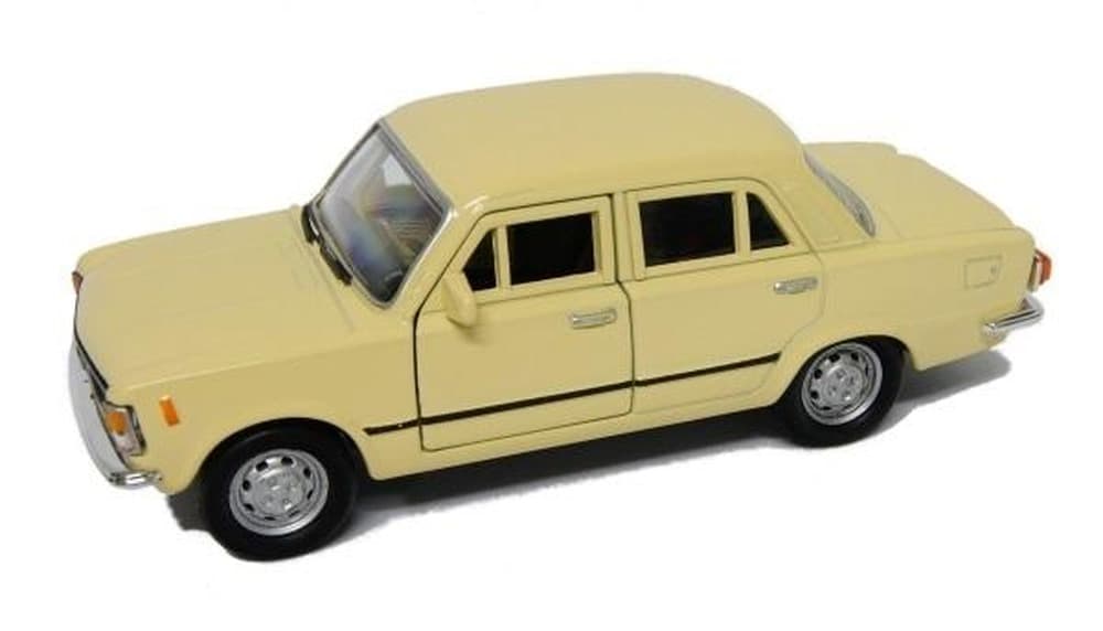 Model samochodu Fiat 125p kremowy 1:39 Welly