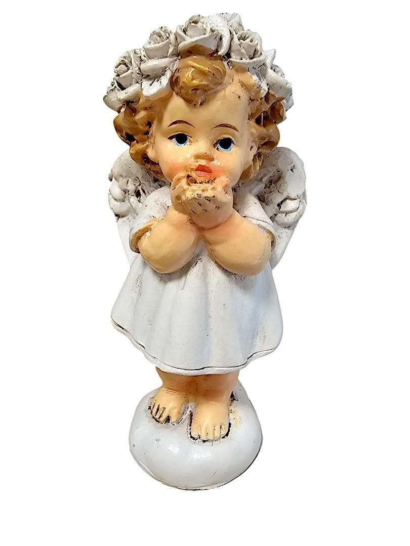 Figurka Aniołek z całusem 8 cm żywica syntetyczna