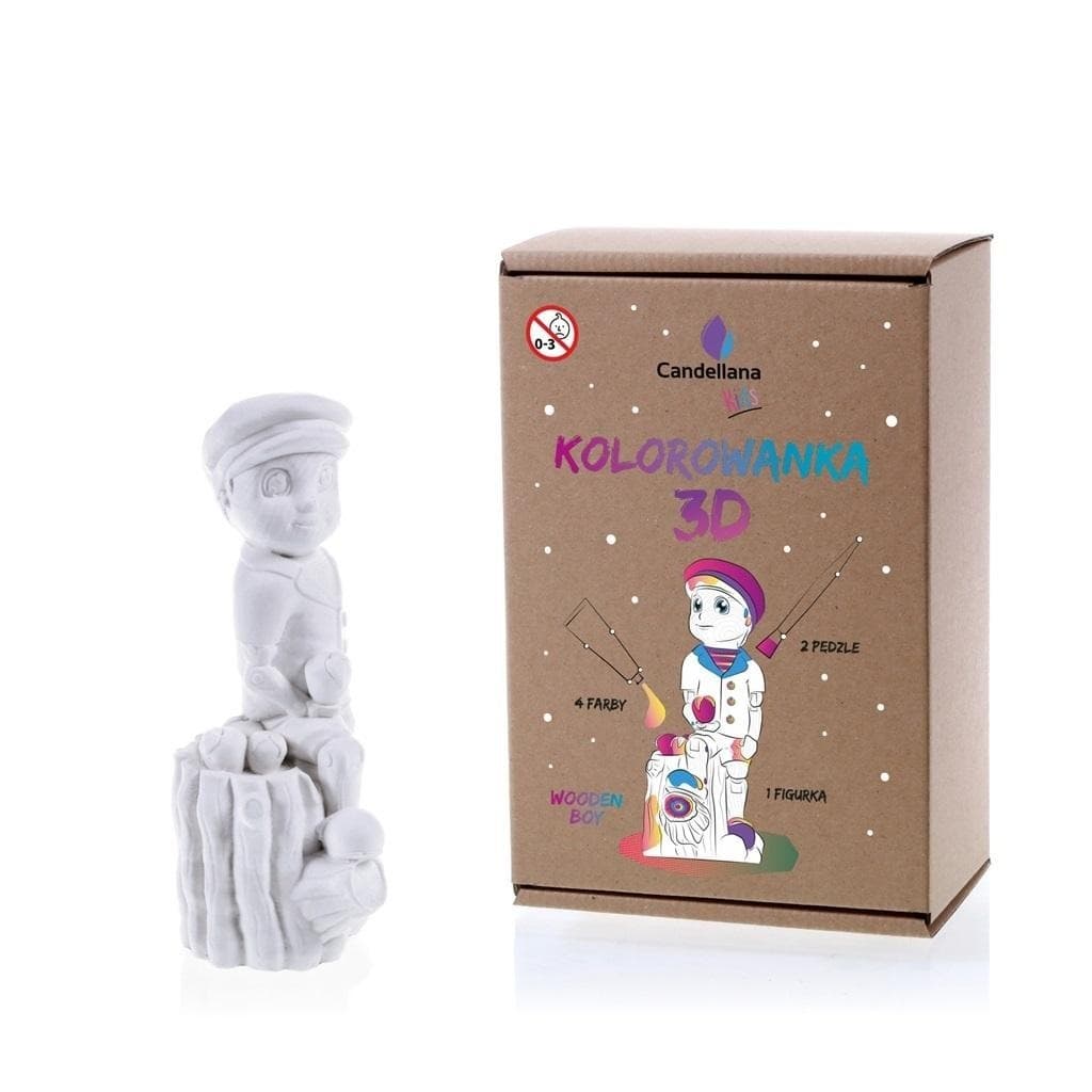 Figurka gipsowa do pomalowania Wooden Boy