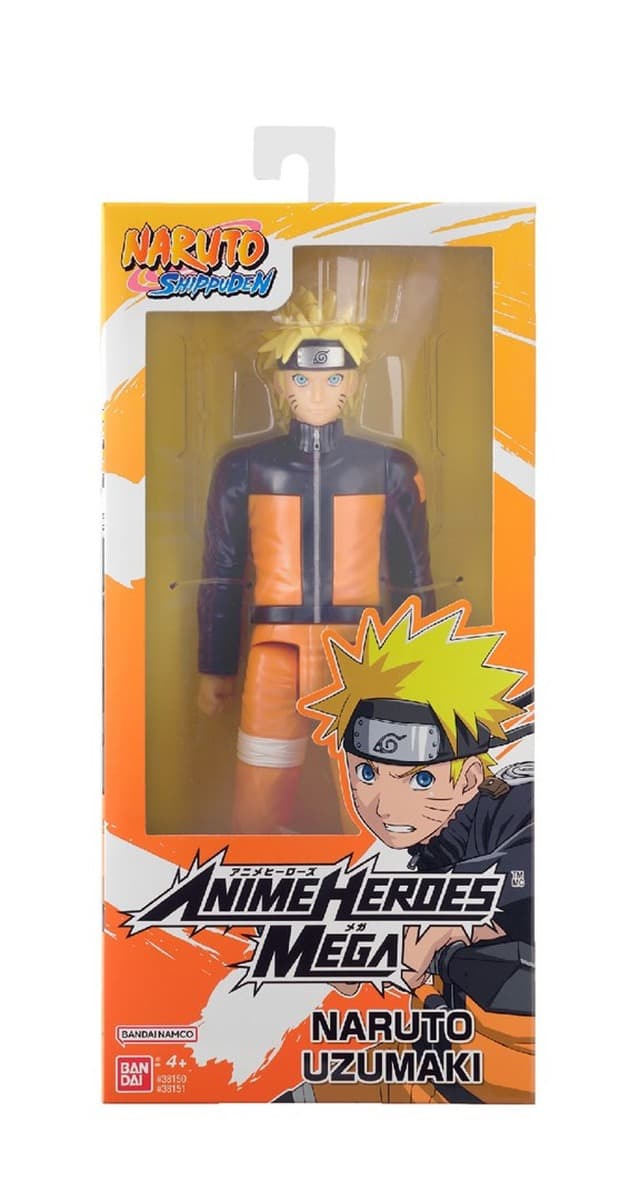 Figurka kolekcjonerska Anime Heroes Mega Naruto - Uzumaki Naruto