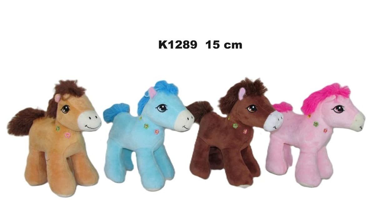 Figurka konia dekoracyjna 15 cm Mix kolorów