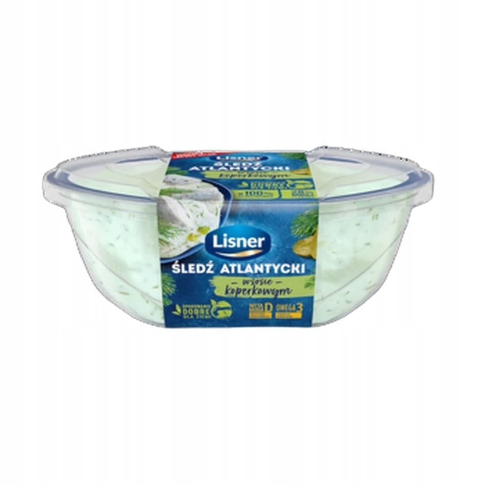 Śledź atlantycki w sosie koperkowym Lisner 280g