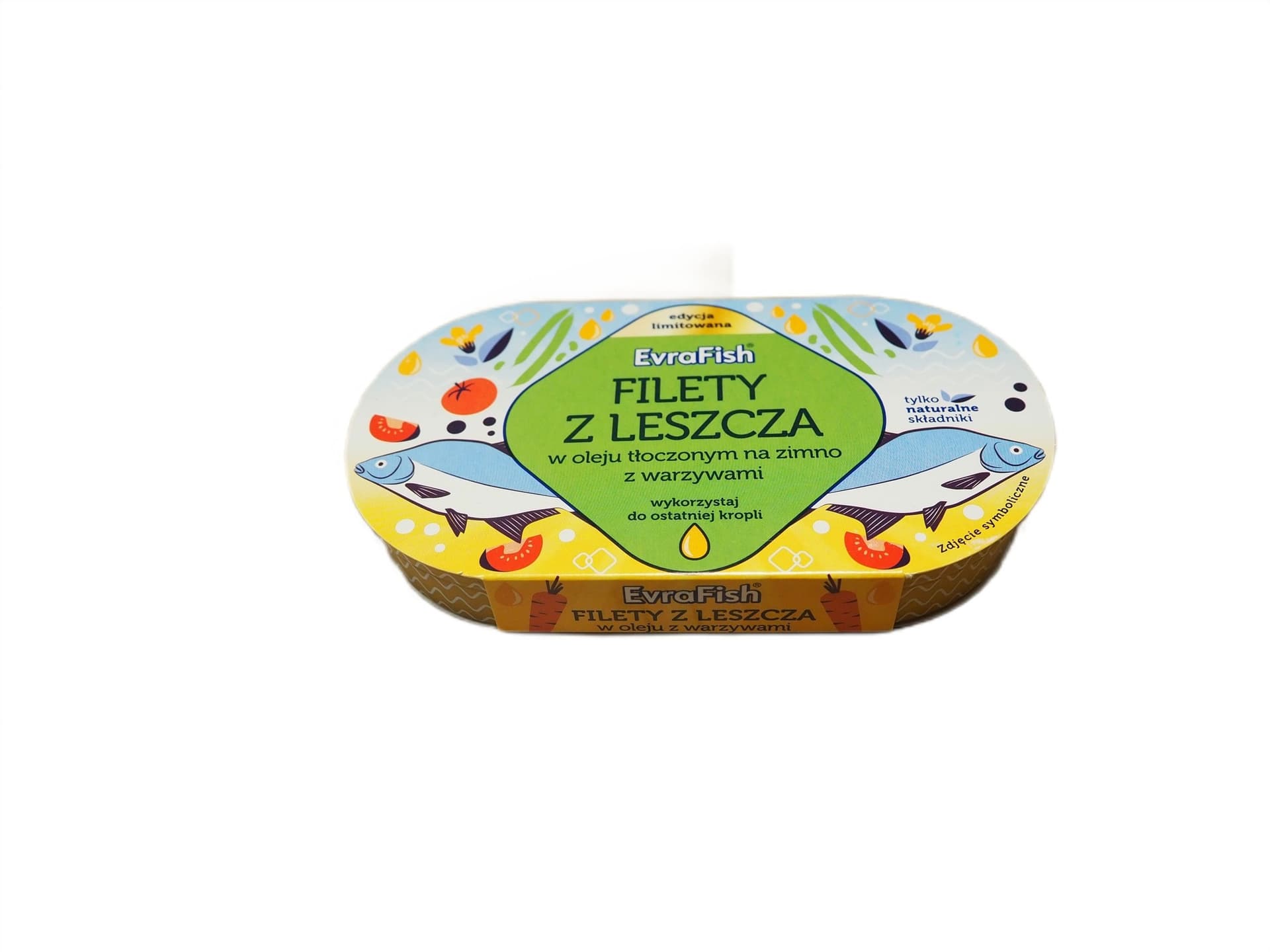 EVRAFISH Filety z leszcza w oleju tłoczonym na zimno z warzywami 170g