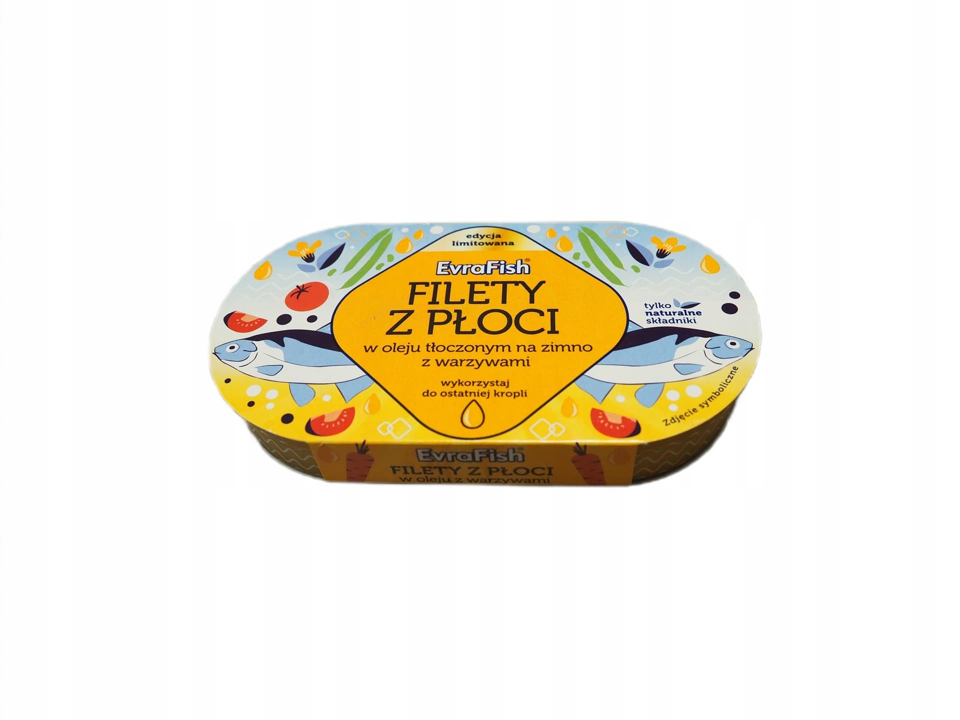 EVRAFISH Filety z płoci w oleju tłoczonym na zimno z warzywami 170g
