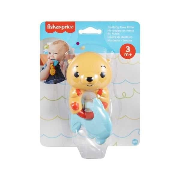 Fisher Price Wesoła Wydra Grzechotka Zabawka Sensoryczna dla Niemowląt