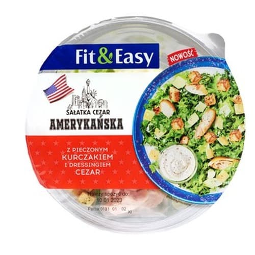 SAŁATKA Z KURCZAKIEM TYPU CEZAR POLSKA 178G FIT&EASY