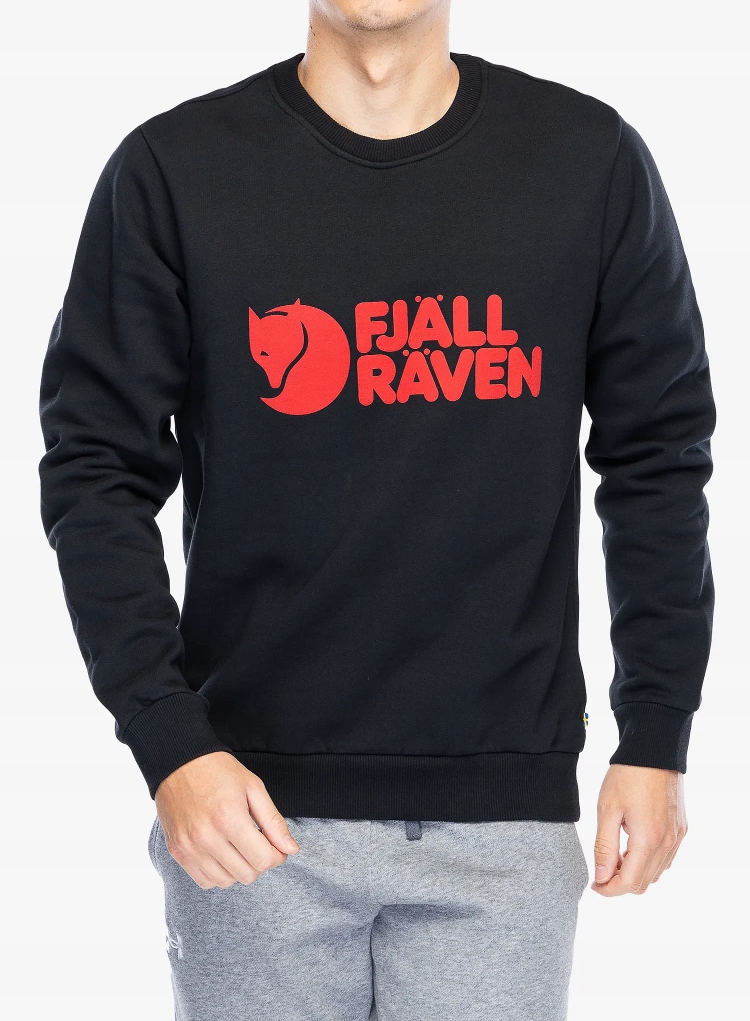 Fjallraven Logo Sweater - czarna bluza męska