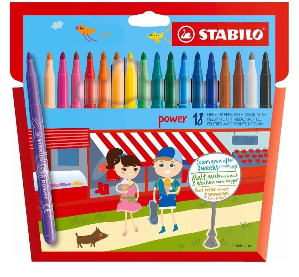 STABILO Flamastry Power 30 kolorów