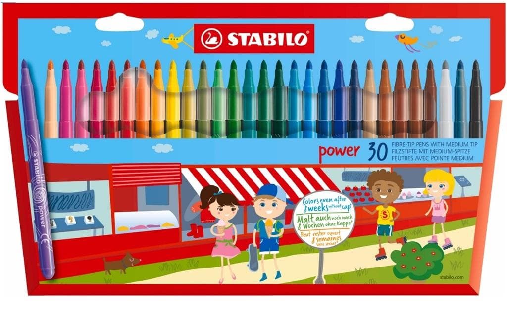 STABILO Flamastry Power 30 kolorów