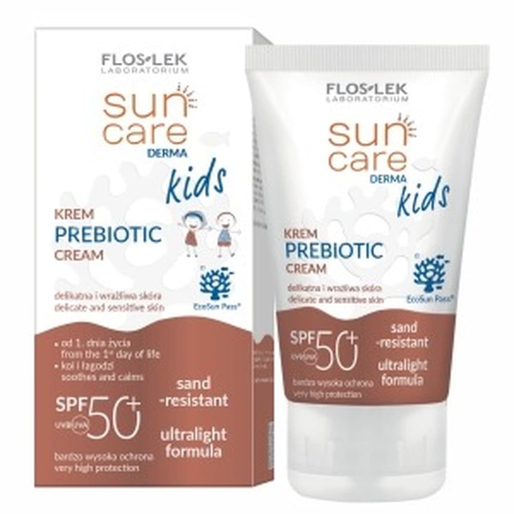 Flos-Lek Sun Care Derma Kids Krem do twarzy SPF50+ z prebiotykiem 50 ml