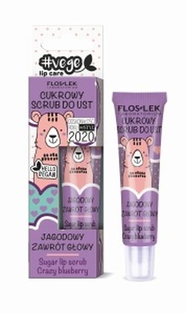 FLOS-LEK Vege Lip Care Scrub Jagodowy peeling do ust