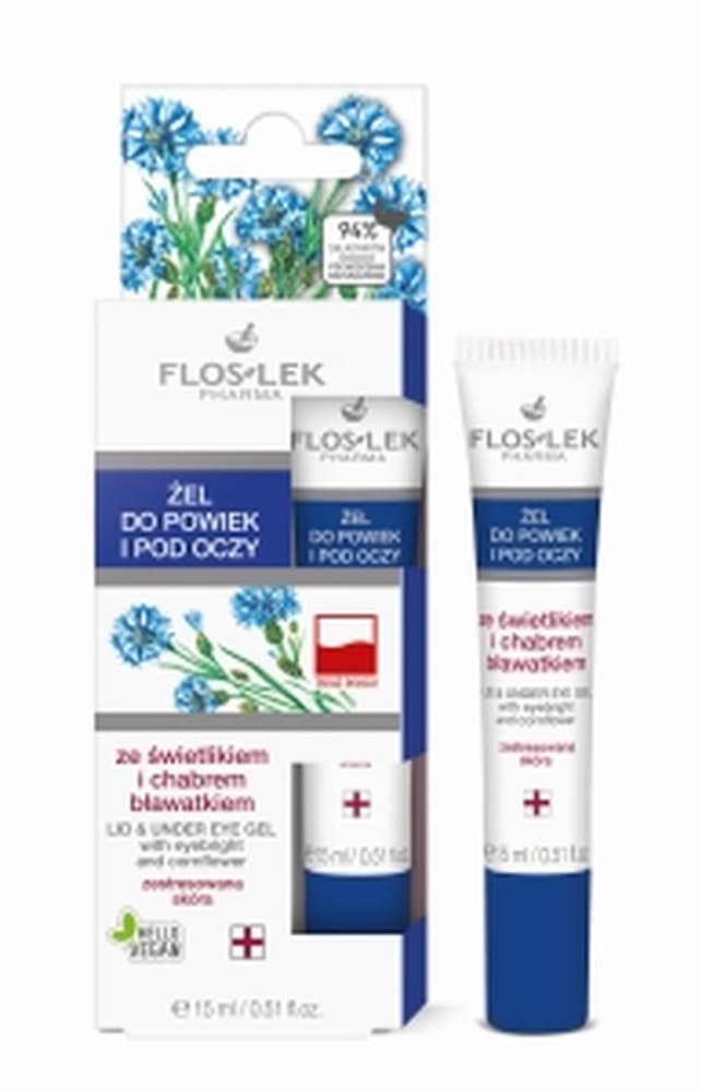 Flos-Lek Żel pod oczy ze świetlikiem i chabrem 15 ml