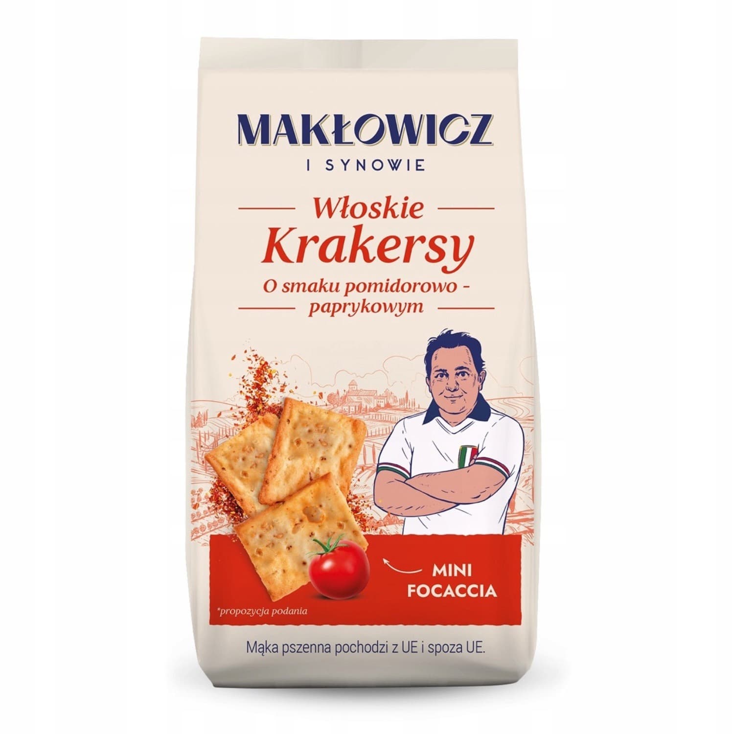 Vandemoortele Mini focaccia śródziemnomorska 100gx55szt