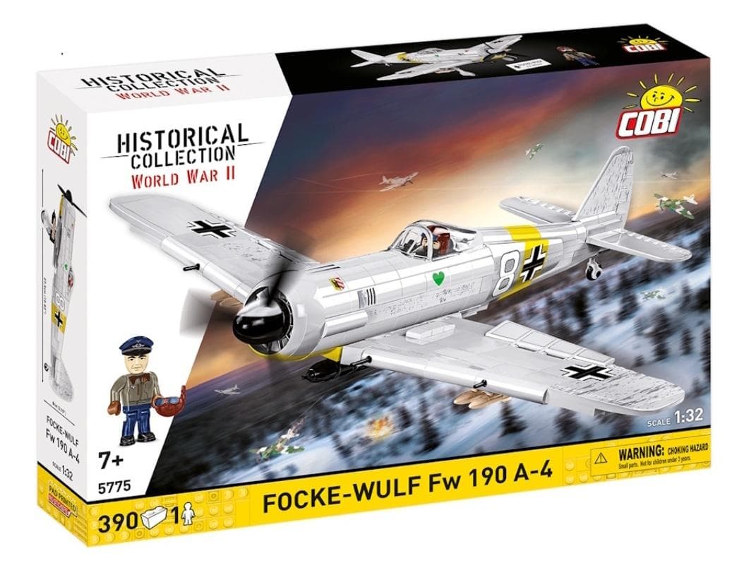 Klocki konstrukcyjne Focke-Wulf Fw 190 A-4 390 elementów skala 1:32