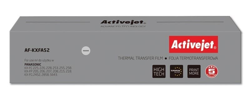Activejet Zamiennik folii kopiującej do Panasonic KX-FA52 Supreme czarna
