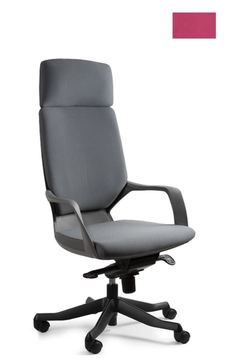 Fotel biurowy Apollo BL401 ergonomiczny regulowany magenta/czarny