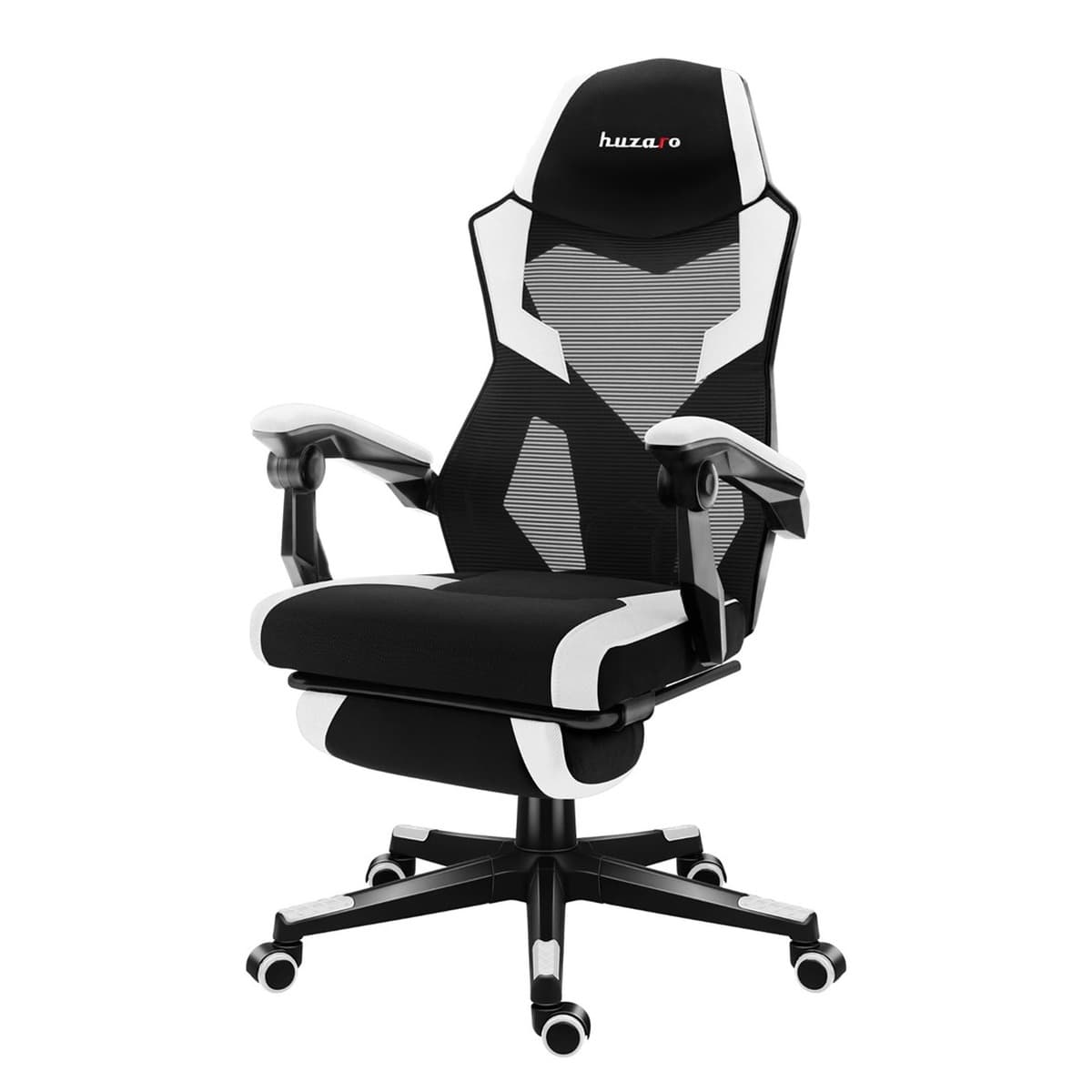 Fotel gamingowy Huzaro Combat 3.1 White - ergonomiczny, regulowany, do 150 kg