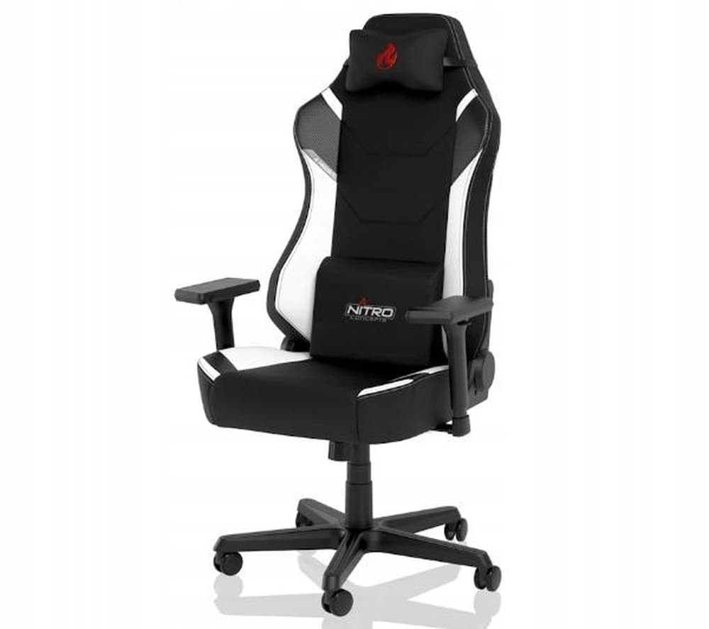 fotel dla gracza tapicerowane siedzisko czarny / niebieski Nitro Concepts X1000