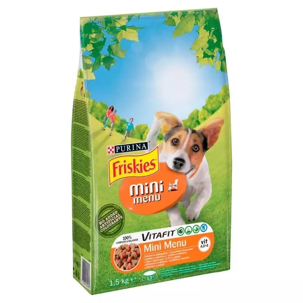 Friskies® Mini Menu z Kurczakiem i Warzywami 1,5 kg