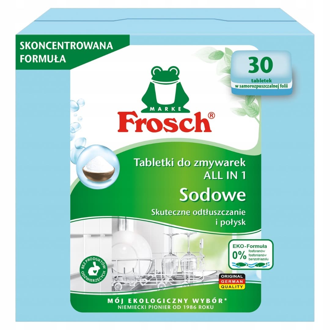 Frosch Tabletki do zmywarki All in 1 Sodowe 50 szt.