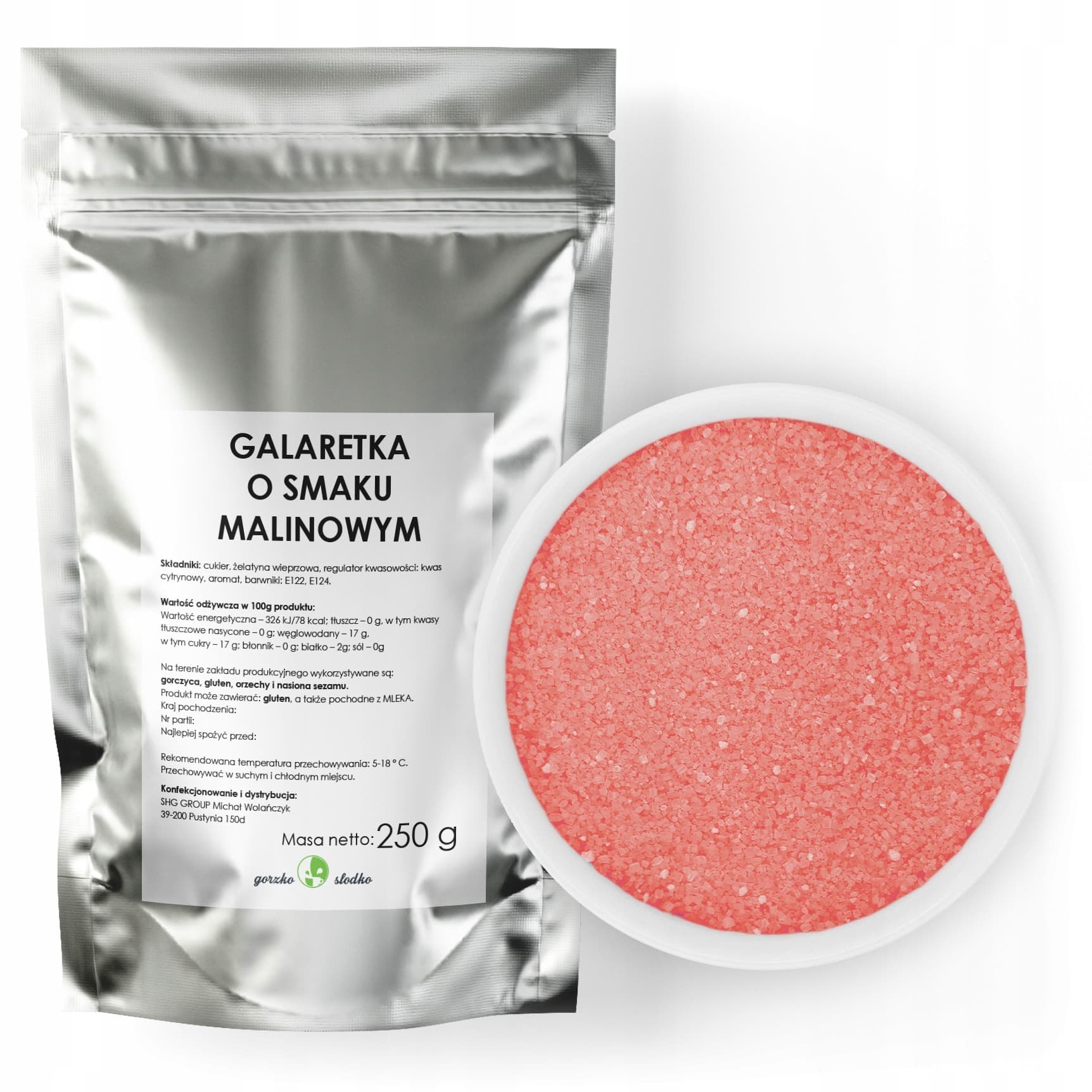 Galaretka malinowa Lucatto 70g