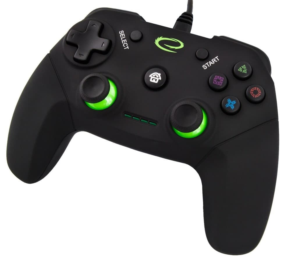 Esperanza Gamepad Vanquisher do PC i PS3 Czarno-Zielony