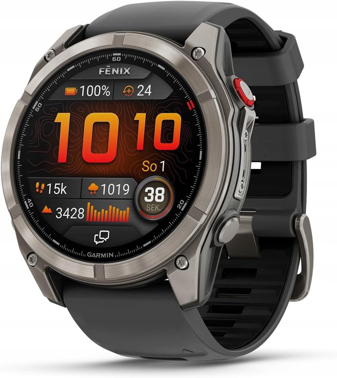 Garmin fenix 8 Pro AMOLED 51mm Czarny/Szary Tytan GPS Wi-Fi