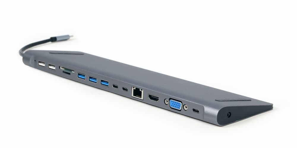 Gembird Multi Adapter USB Typ C 9w1 Szary