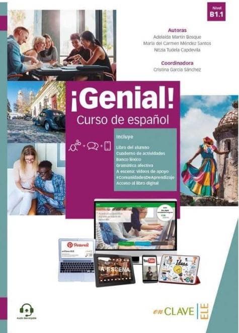 Genial! B1.1 podręcznik + ćwiczenia + dodatek leksykalno-gramatyczny + audio kurs hiszpańskiego