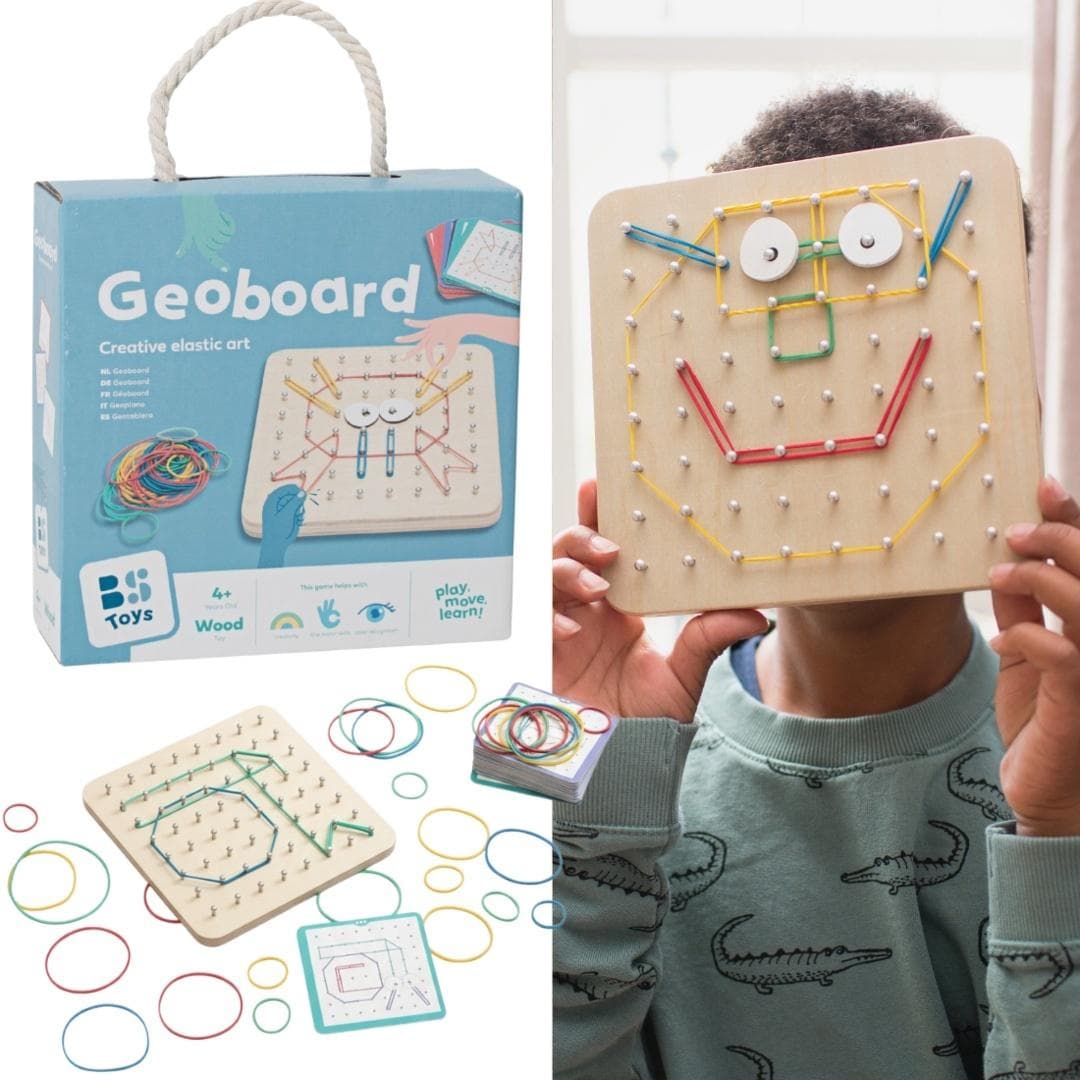 Geoplan tablica manipulacyjna edukacyjna z gumkami 48 sztuk